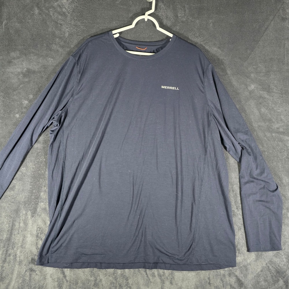 Merrell Mens XXL Long Sleeve Shirt Athletic‎ Activewear Top